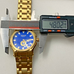 Renato Collezioni 10 Jewels Swiss Movement Men Watch Gold-Tone Steel New Battery