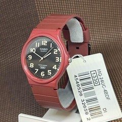 Casio MQ-24UC-4B Collection Standard Series Red Matte Color Analog Men’s Watch