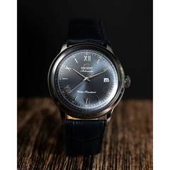 Orient Bambino Men’s Watch RA-AC0024L30B Classic NavyBlue Dial Leather Strap 30M