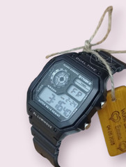 Personalized Men Digital Wrist Watch Gift Set Wood Box Custom Engraved Tag