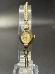 ELGIN Vintage Women watch w10krgp bezel 17 Jewels  finesse usa 1/20 10k GF Band