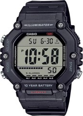 Casio AE-1600H-1A Digital Watch WR100 10 Year Battery Alarm LED Illuminator NEW