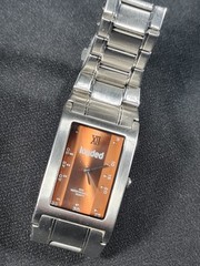 Gents Loaded Quartz Watch with Silver Metal Strap, 3 Fold Safety Clasp vgc