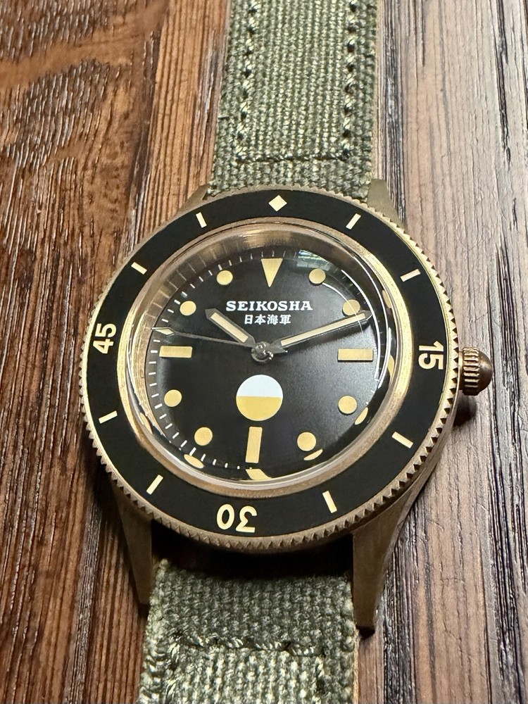 Bronze Seikosha 日本海軍 (Japan Navy) Automatic Dive Watch – Seiko NH35 – US Brass