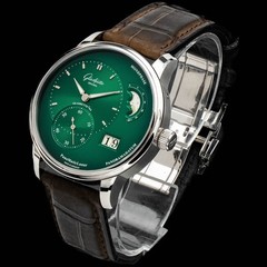 2026 NEW Glashutte Original Panomatic Lunar Green 1-90-02-13-32-31 Full Set