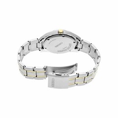 Seiko Men’s Watch Discover More Quartz Green Dial Two Tone Bracelet SUR377P1