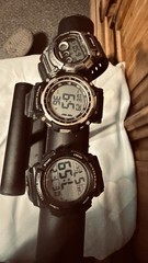 Set 3 Casio & Other Brands Sport Unisex Black Watches Working