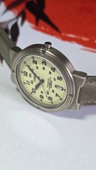 Lorus Men’s Titanium Quartz Field Watch – New Mineral Crystal & Strap – Mint