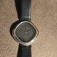 Pandora Liquid Swiss Made Women’s Wristwatch Black Leather Sapphire Crystal 5ATM