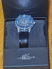 Adee Kaye Women’s Quartz Watch Mother of Pearl Dial Black Leather AK2524-LBU