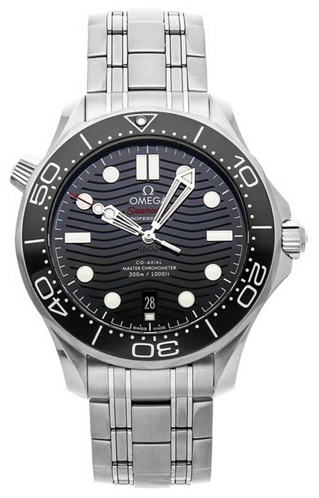 OMEGA Seamaster Auto 42 MM Black Dial SS Men’s Watch 210.30.42.20.01.001