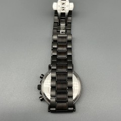 BOBO BIRD Mens Watch 44mm Gray Wood Dial Chronograph Date New Battery 8.75″