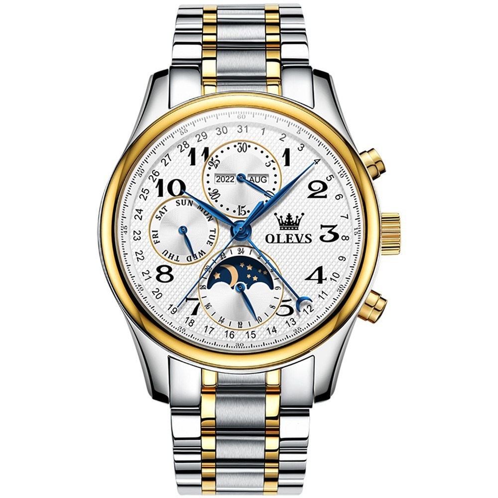 OLEVS 6667 Stylish Multi-functiom Water Resistant Casual Formal Mechanical Watch