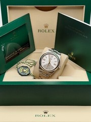 Rolex Oyster Perpetual 41 2024 Silver Dial Stainless Steel Smooth Bezel