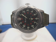 Bulova 98A255 Men’s Military Heritage Hack Stainless Steel Automatic Watch,NEW