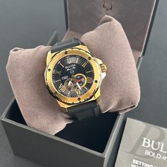 Bulova Marine Star Black Dial-Black Silicon Strap 98A272 Automatic Men’s Watch