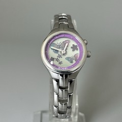 Fossil Womens Watch Big Tic ES-9996 Silver Floral Butterfly Animation New Batt