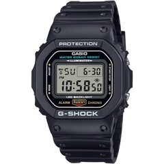 Casio Men’s Watch G-Shock Alarm Grey Digital Dial Black Resin Strap DW5600UE-1