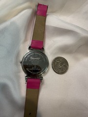 Sanrio Hello Kitty Girls Quartz Analog Watch Pink Strap Silver – WORKING