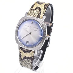 with paper GUCCI 126.4 Date 35mm blue Dial Quartz Unisex Watch M#148575