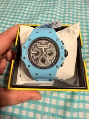 Invicta Racing Vaulthan Men’s Watch Chronograph – 44mm, Light Blue (69674)