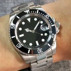 20ATM 40mm Tandorio Black Dial NH35A Automatic Mens Dving Watch Sapphire Glass