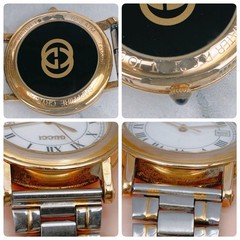 Gucci Men’s Gold Roman Dial Watch 7200M Working Authentic