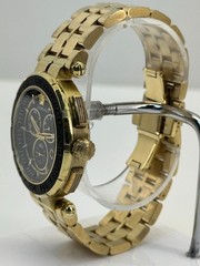Versace GRECA CHRONO 45mm Mens Gold / Black Dial Watch VEPM00720 #176