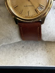 MOVADO ZENITH 50.5 ELECTRONIC 9164 TUNING FORK ‘SURF’ WATCH, RUNS NEW BATTERY