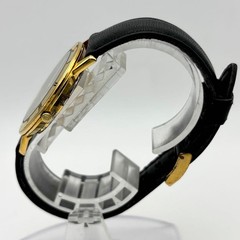 Gucci 3000M Gold Interlocking Black Quartz Men’s Wristwatch Japan 0613820