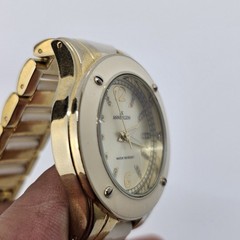 Anne Klein Women’s Watch 36MM Ceramic Swarovski Crystal 5.5″ Wrist New Battery