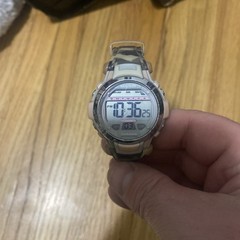 Vintage Armitron Chrono Digital Sport Watch Pink Gray Y2K Works