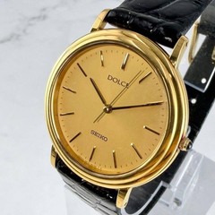SEIKO Dolce Dress Watch Gold Vintage From Japan