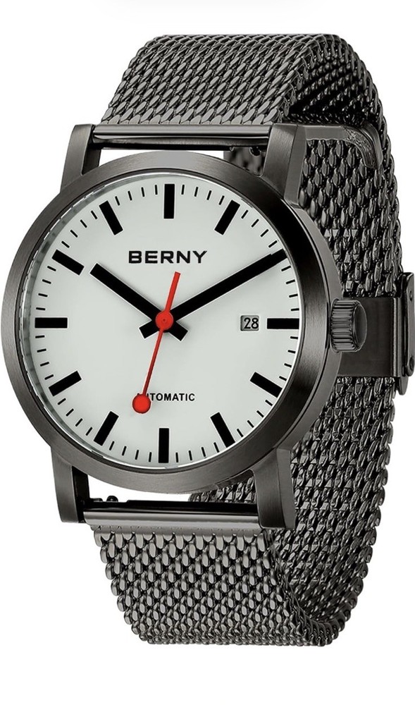 BERNY Automatic Men’s Watch Miyota 8215 Sapphire Crystal Luminous 40mm