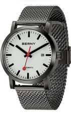 BERNY Automatic Men’s Watch Miyota 8215 Sapphire Crystal Luminous 40mm
