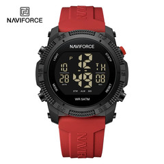 Naviforce 7104 Luxury Men Fashion Watch Water Resistant Wristwatches Silicone St