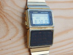 Vintage Casio Data Bank Calculator Alarm Digital Watch DBC-600G module 563 JAPAN