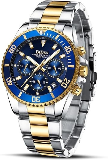 Reloj para Hombres Relojes De Acero Inoxidable Automatico Resitente al Agua 30 M