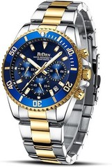 Reloj para Hombres Relojes De Acero Inoxidable Automatico Resitente al Agua 30 M