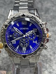 Mens Silver & Gold Watch New UK Luxury Fashion Casual Dress Watch (GB2)