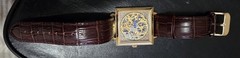 STAUER 20879 Men’s Skeleton Watch Manual Wind Keeping Time