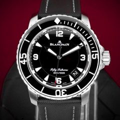 2023 Blancpain Fifty Fathoms Titanium Auto 45mm Black Dial Watch 5015-12B30-B52A