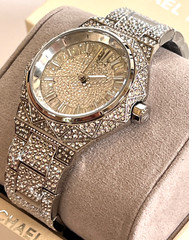 MICHAEL KORS MK4691 Raquel Pave Women’s Silver-Tone Crystal Pave Watch BNIB $495