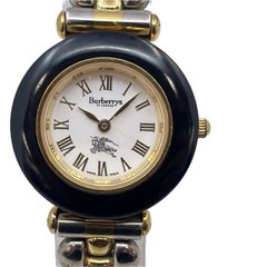 Burberry Bezel 9100L Quartz Analog Round Watch Currently Working