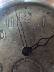 Hamilton U.S. Army Military Ordnance Department WW2 Watch 31mm Runs! NOS Strap