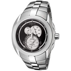 SEIKO ARCTURA SNL047P1 Kinetic Chronograph Watch Steek Sapphire LumiBrite 100m