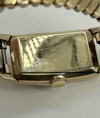 Vintage Hamilton 980 Art Deco 17J 10K Gold Filled Men’s Tank Watch Runs Original