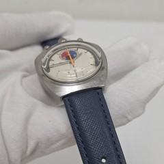 Bucherer Bulls Head chronograph Ref 9601 Asymmetrical 1970’s Lemania 1872