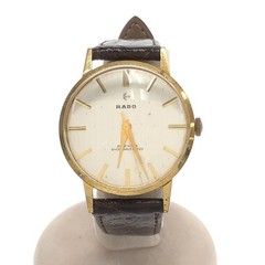 Rado Extra Flat Watch Gold Steel Case Hand-Wound Vintage SHOCKPROTECTED 38mm