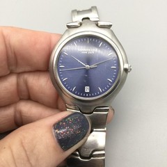 Kenneth Cole New York Watch Mens 35mm Blue Dial KC3193 New Battery 7.5″